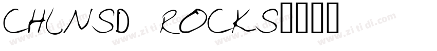CHlNSD ROCKS字体转换